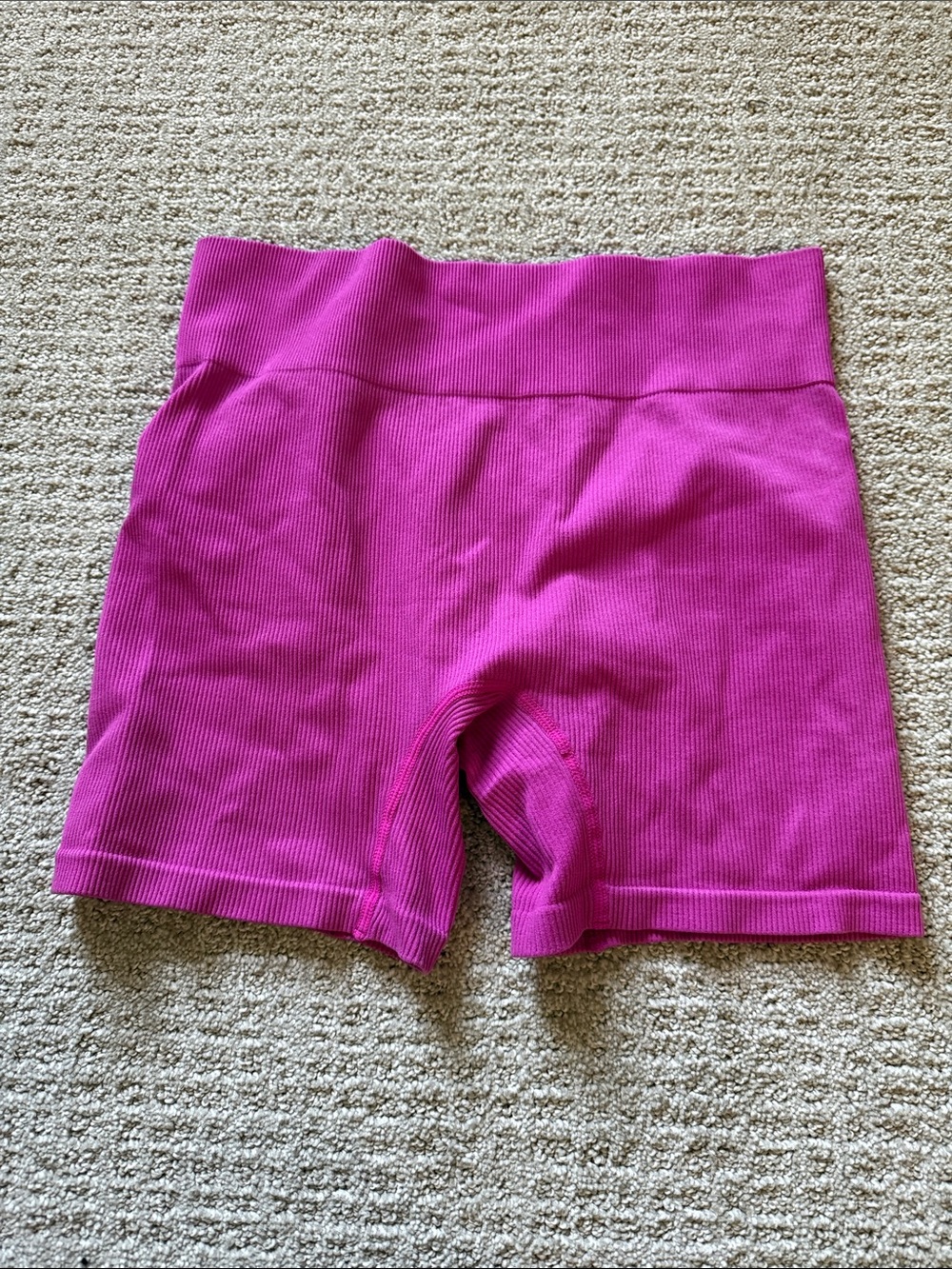 wild fable Hot Pink Ribbed Bike Shorts
